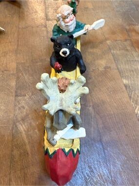 Christmas Holiday Figure Santa in Canoe All Creatures Great & Small by Midwest